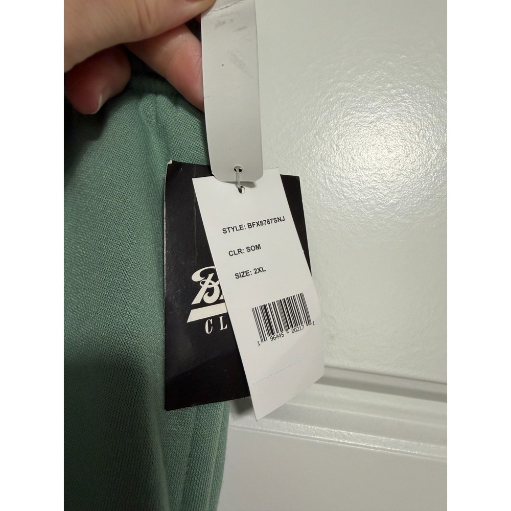 Brooklyn Cloth Sweatpants Mens XXL Sage Green Relaxed Fit Soft Knit Joggers NEW - Picture 3 of 8